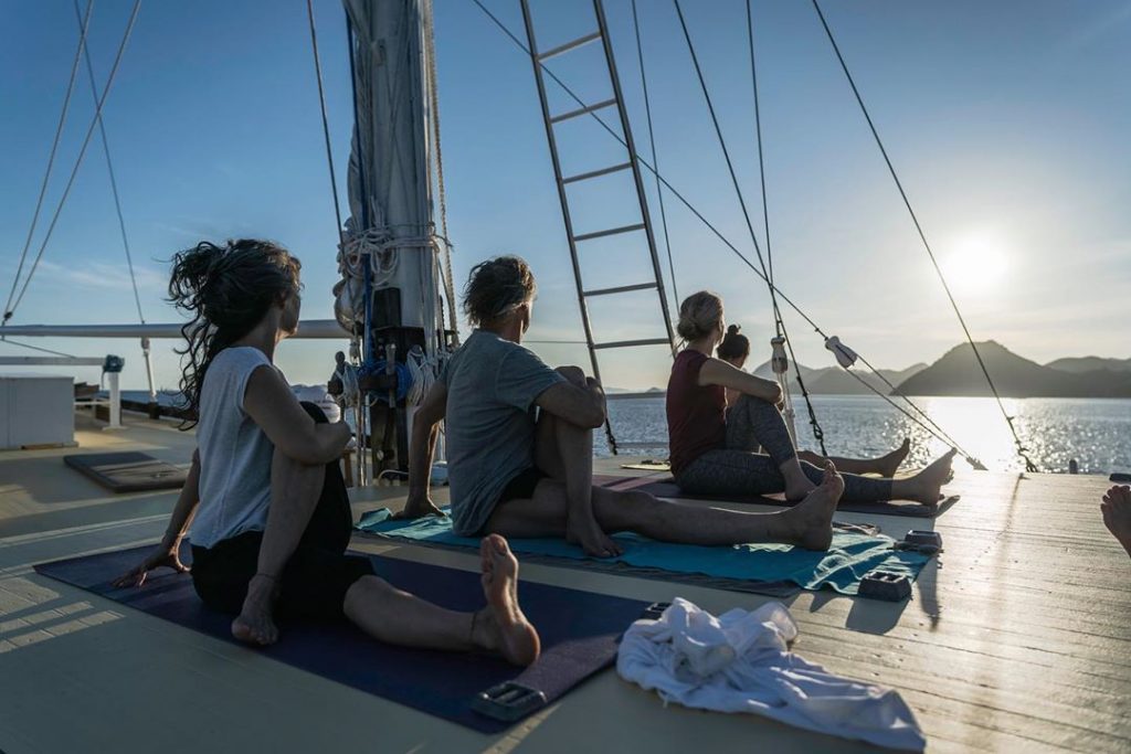 Exotic Yoga Retreat in Komodo Liveaboard Sailing