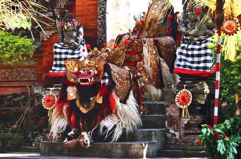 Barong dance performance at best resort in Bali